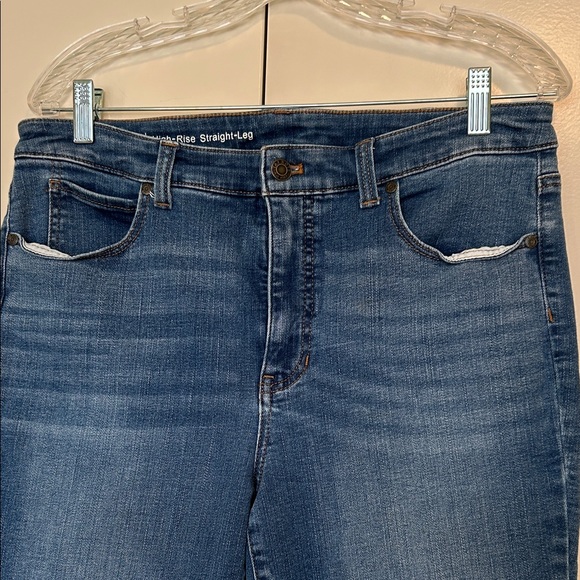 Talbots flawless 12P high rise Straight Leg Jeans - Picture 2 of 8